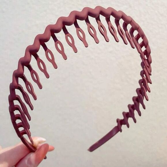 9pc Solid Wave-Shape Hair Claw Hairband - Picture 11 of 12